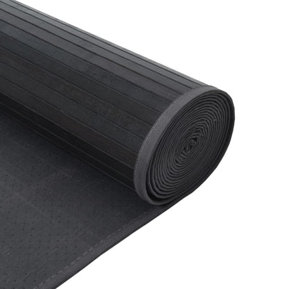 vidaXL Rug Rectangular Grey 100x300 cm Bamboo