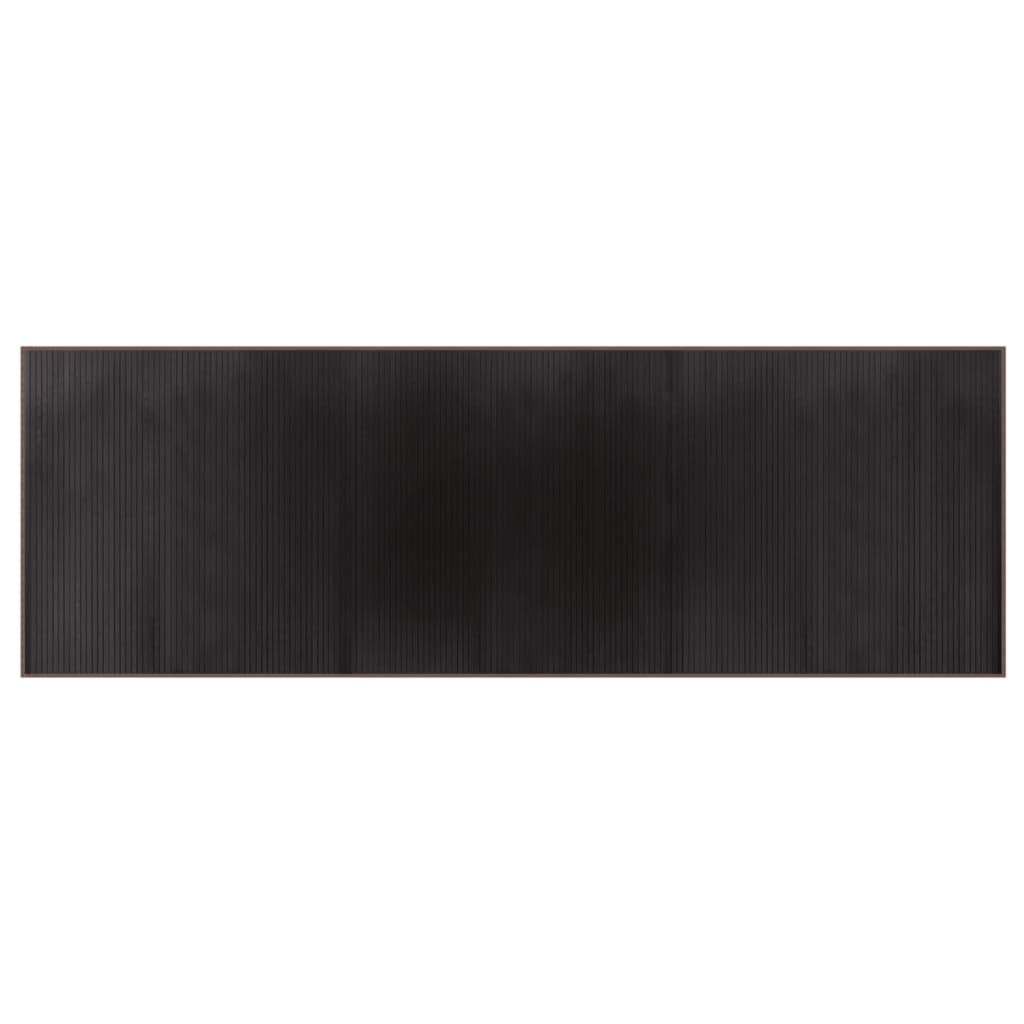 vidaXL Rug Rectangular Dark Brown 100x300 cm Bamboo