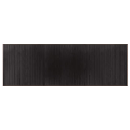 vidaXL Rug Rectangular Dark Brown 100x300 cm Bamboo