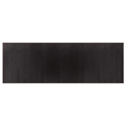 vidaXL Rug Rectangular Dark Brown 100x300 cm Bamboo
