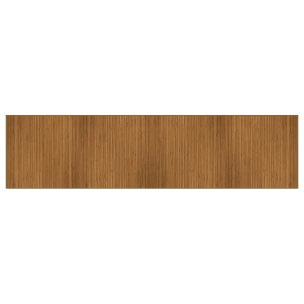 vidaXL Rug Rectangular Brown100x400 cm Bamboo
