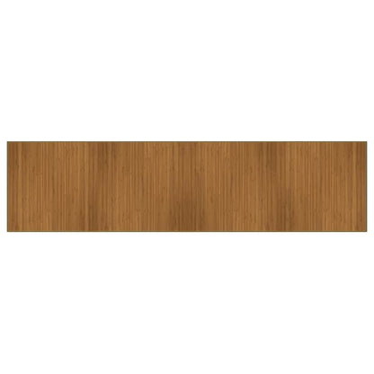vidaXL Rug Rectangular Brown100x400 cm Bamboo