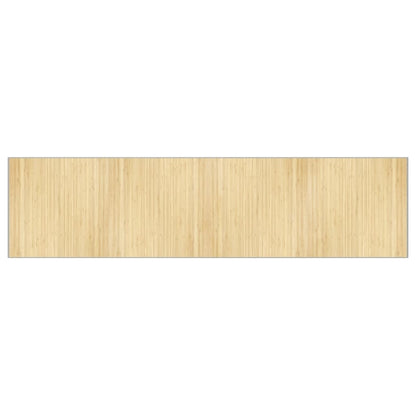 vidaXL Rug Rectangular Light Natural 100x400 cm Bamboo