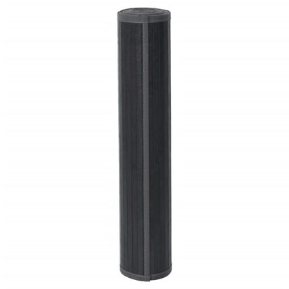 vidaXL Rug Rectangular Grey 100x400 cm Bamboo