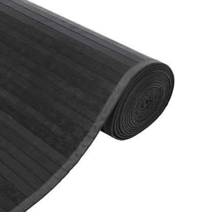 vidaXL Rug Rectangular Grey 100x400 cm Bamboo
