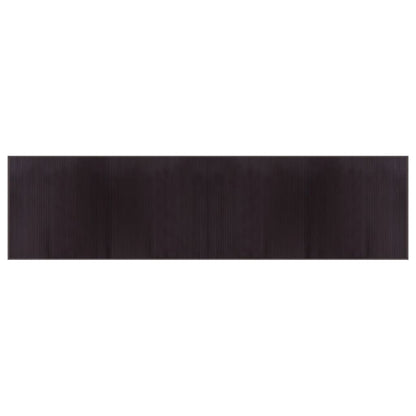 vidaXL Rug Rectangular Dark Brown 100x400 cm Bamboo