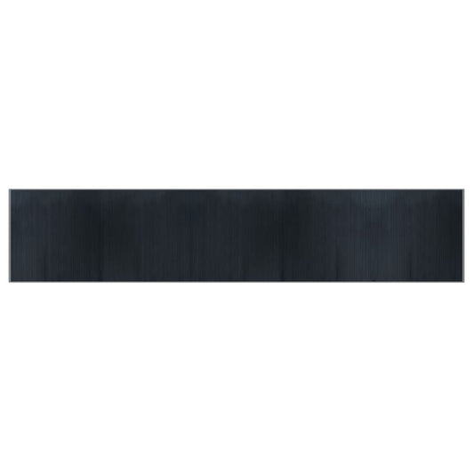 vidaXL Rug Rectangular Grey 100x500 cm Bamboo