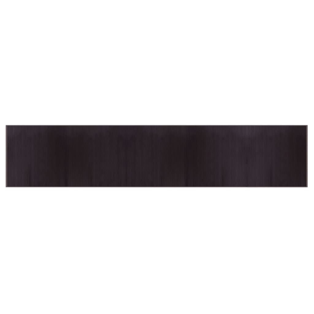 vidaXL Rug Rectangular Dark Brown 100x1000 cm Bamboo