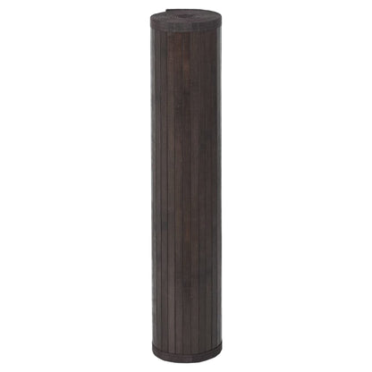 vidaXL Rug Rectangular Dark Brown 100x1000 cm Bamboo