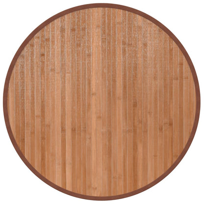 vidaXL Rug Round Natural60 cm Bamboo