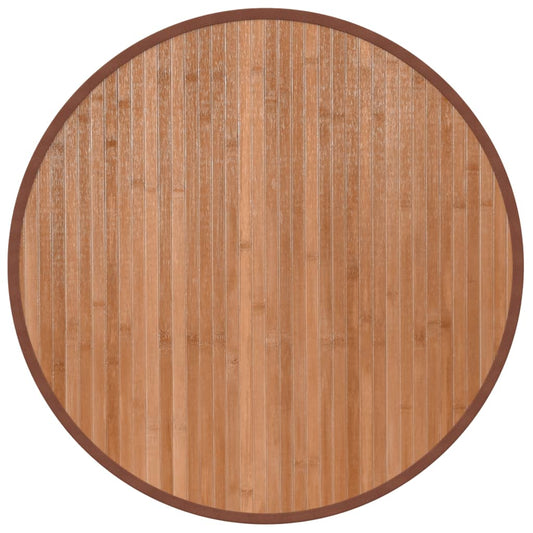 vidaXL Rug Round Natural60 cm Bamboo