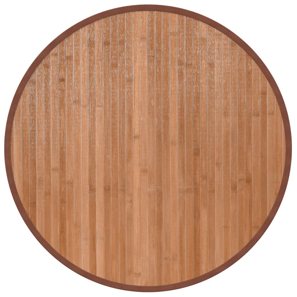 vidaXL Rug Round Natural 60 cm Bamboo