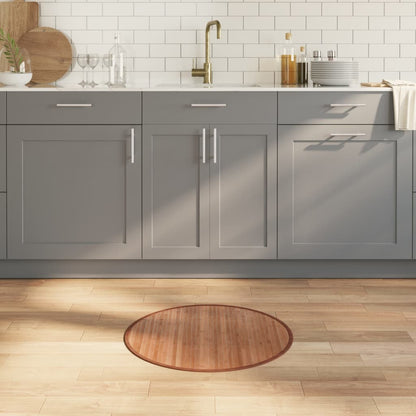 vidaXL Rug Round Natural60 cm Bamboo
