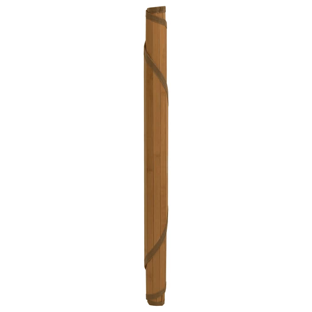 vidaXL Rug Round Brown60 cm Bamboo