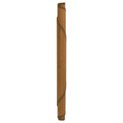 vidaXL Rug Round Brown60 cm Bamboo