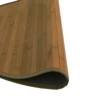 vidaXL Rug Round Brown60 cm Bamboo