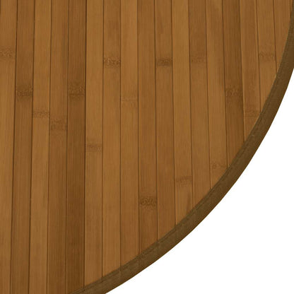 vidaXL Rug Round Brown60 cm Bamboo