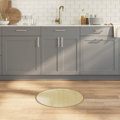 vidaXL Rug Round Light Natural60 cm Bamboo