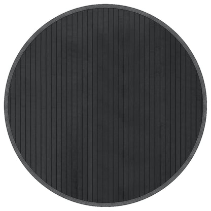 vidaXL Rug Round Grey 60 cm Bamboo