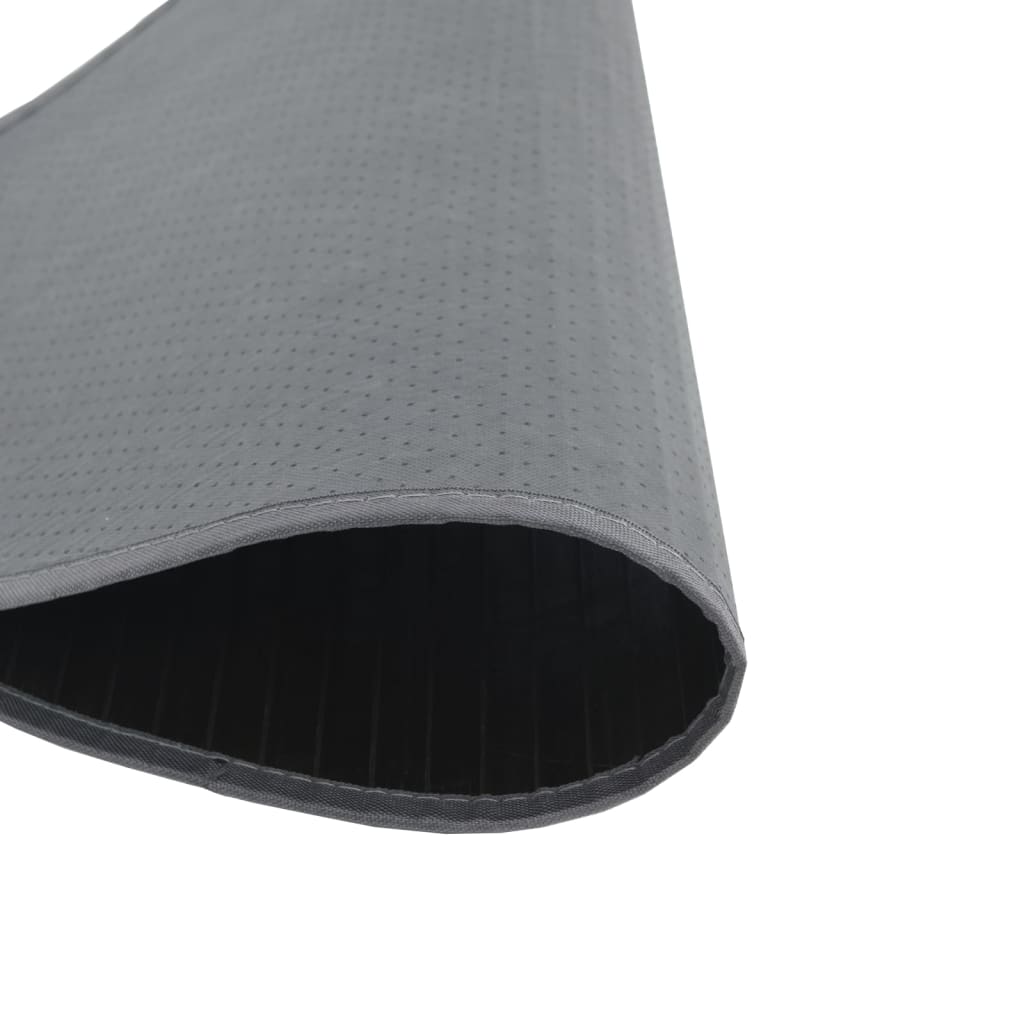 vidaXL Rug Round Grey 60 cm Bamboo