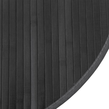vidaXL Rug Round Grey 60 cm Bamboo