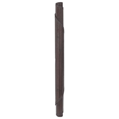 vidaXL Rug Round Dark Brown 60 cm Bamboo