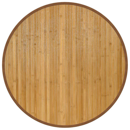 vidaXL Rug Round Natural 80 cm Bamboo
