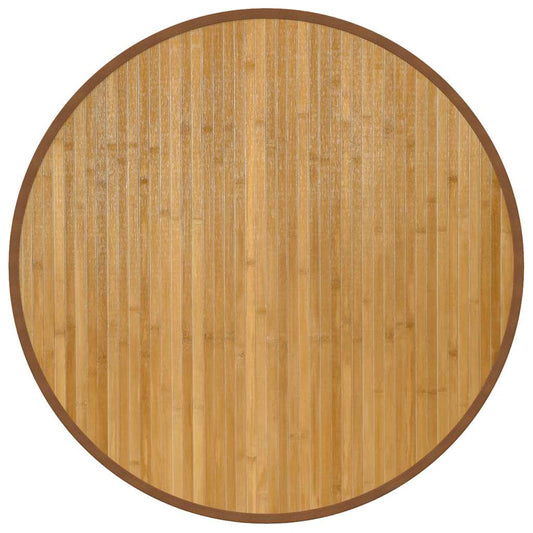 vidaXL Rug Round Natural 80 cm Bamboo