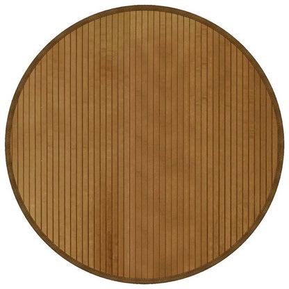 vidaXL Rug Round Brown 80 cm Bamboo