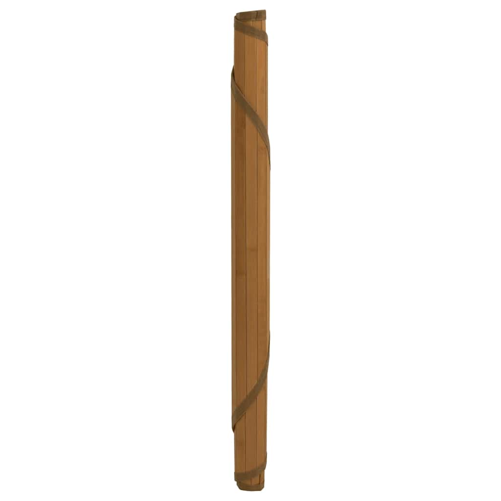 vidaXL Rug Round Brown 80 cm Bamboo