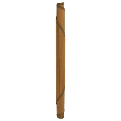 vidaXL Rug Round Brown 80 cm Bamboo