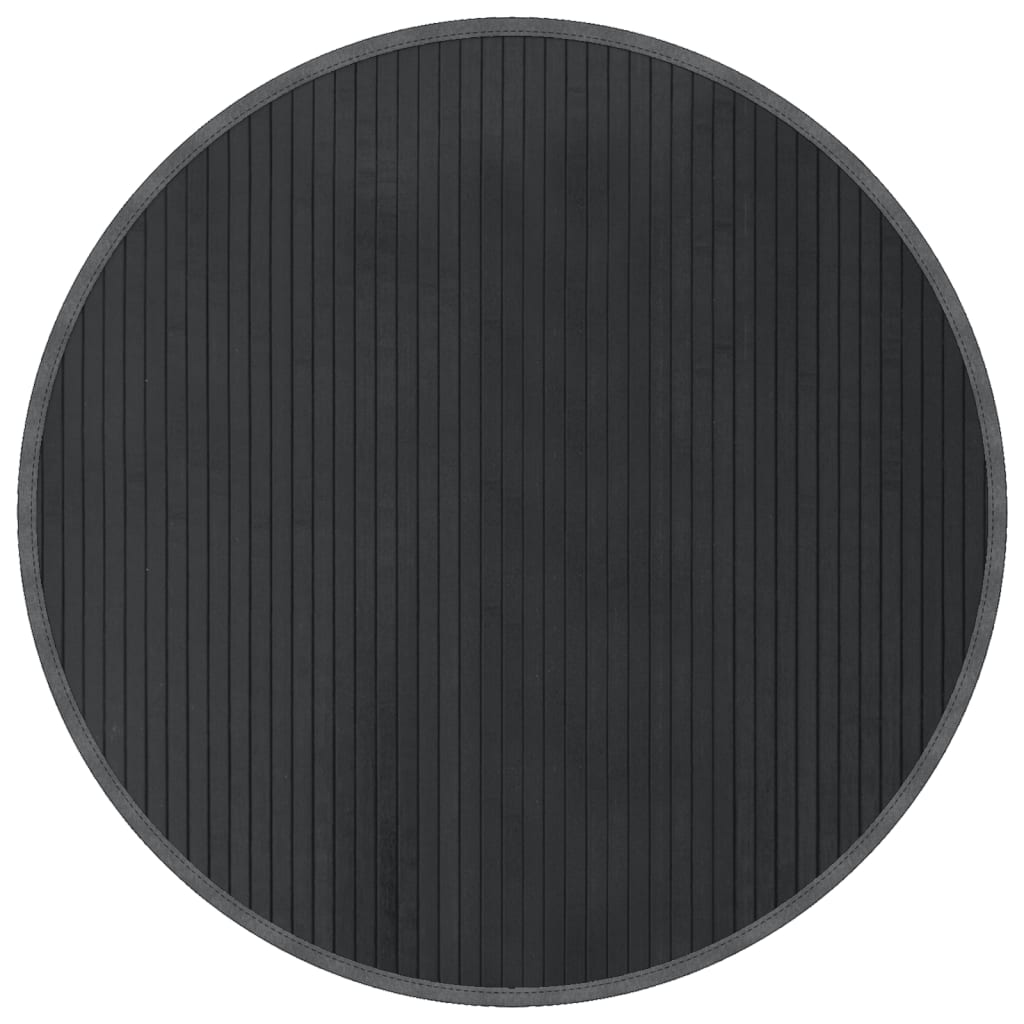 vidaXL Rug Round Grey80 cm Bamboo