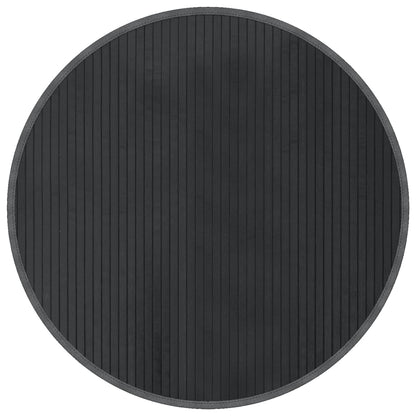 vidaXL Rug Round Grey80 cm Bamboo