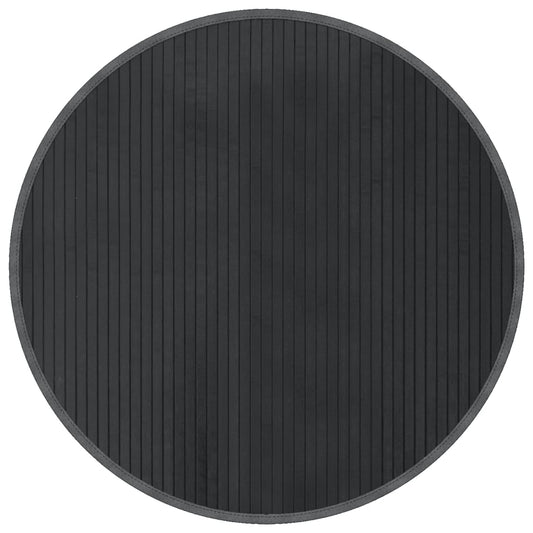 vidaXL Rug Round Grey80 cm Bamboo