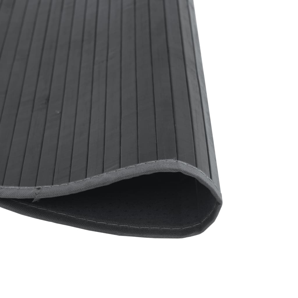 vidaXL Rug Round Grey80 cm Bamboo