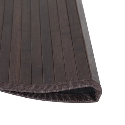 vidaXL Rug Round Dark Brown 80 cm Bamboo