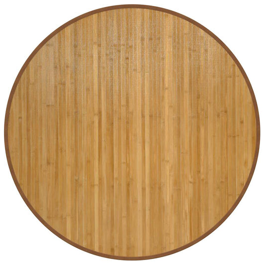 vidaXL Rug Round Natural 100 cm Bamboo