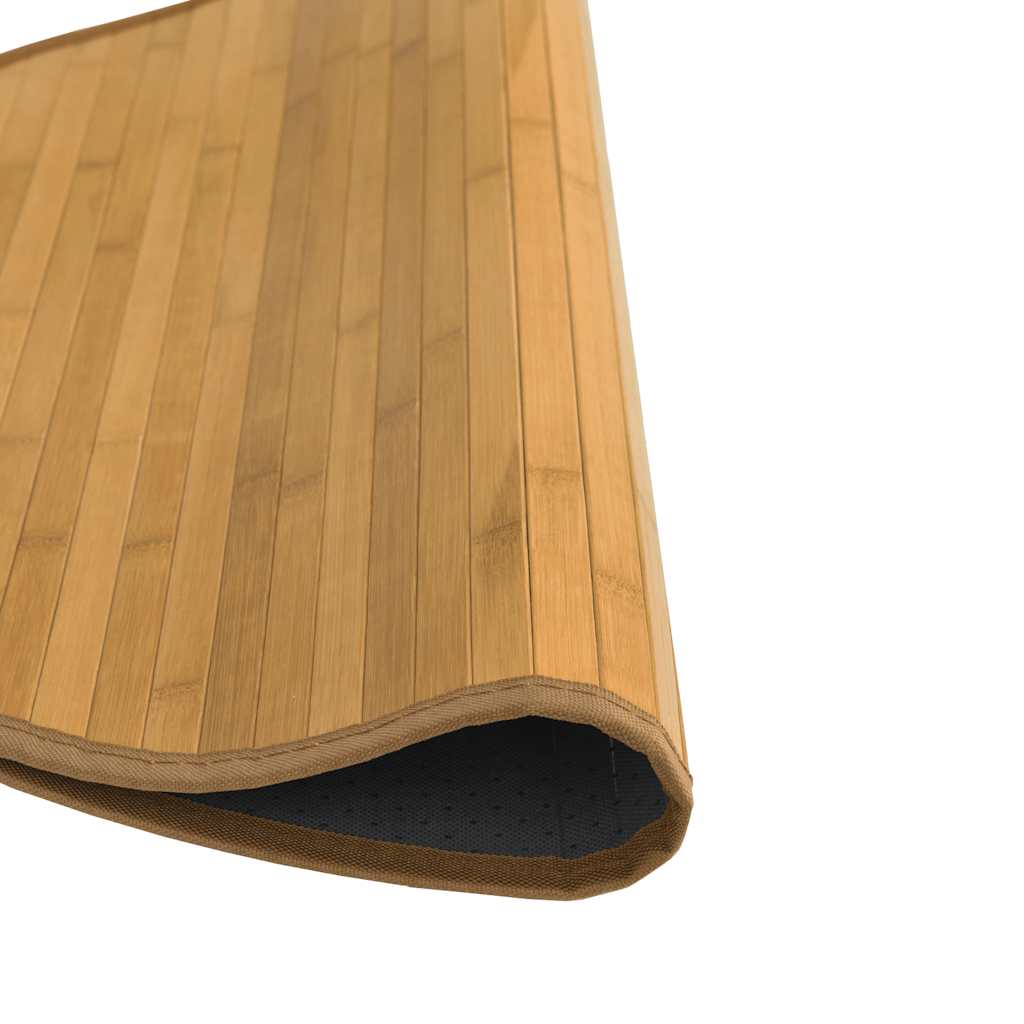 vidaXL Rug Round Natural 100 cm Bamboo