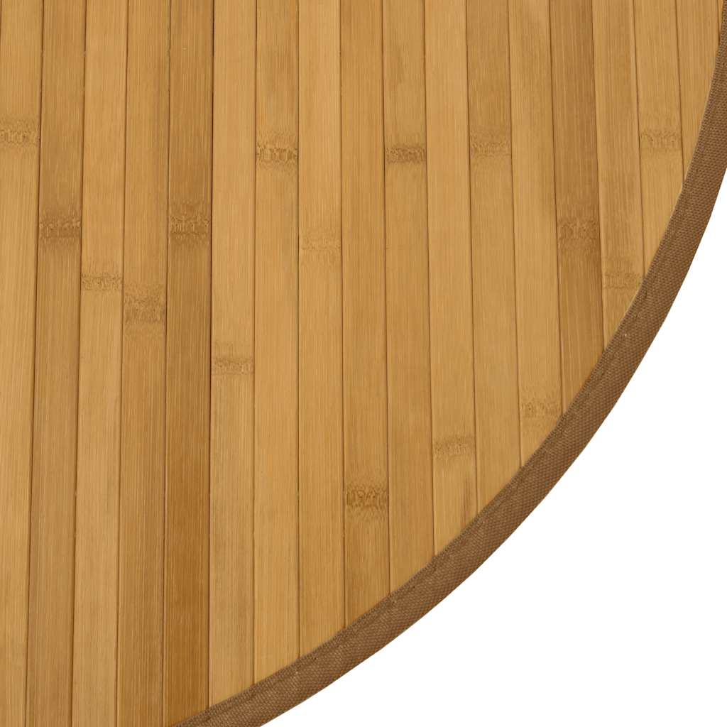 vidaXL Rug Round Natural 100 cm Bamboo