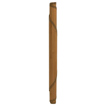 vidaXL Rug Round Brown 100 cm Bamboo
