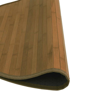vidaXL Rug Round Brown 100 cm Bamboo