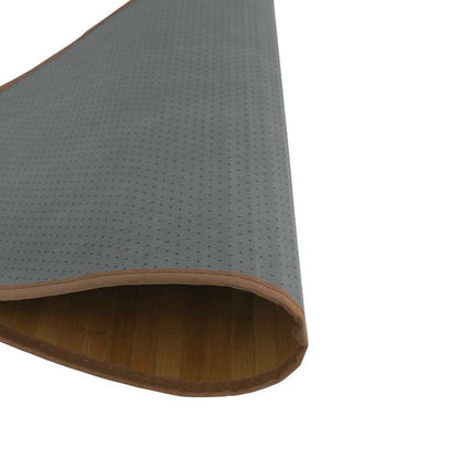 vidaXL Rug Round Brown 100 cm Bamboo