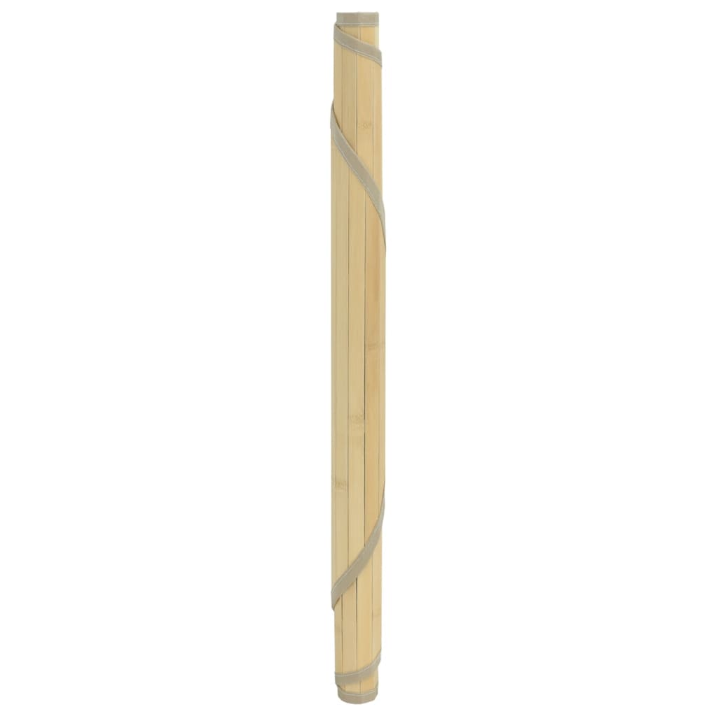 vidaXL Rug Round Light Natural 100 cm Bamboo