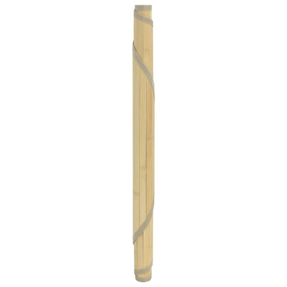 vidaXL Rug Round Light Natural 100 cm Bamboo