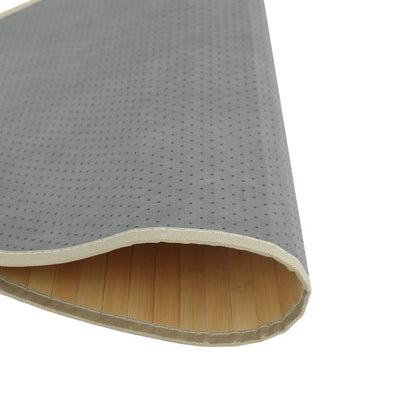 vidaXL Rug Round Light Natural 100 cm Bamboo