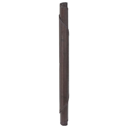 vidaXL Rug Round Dark Brown 100 cm Bamboo