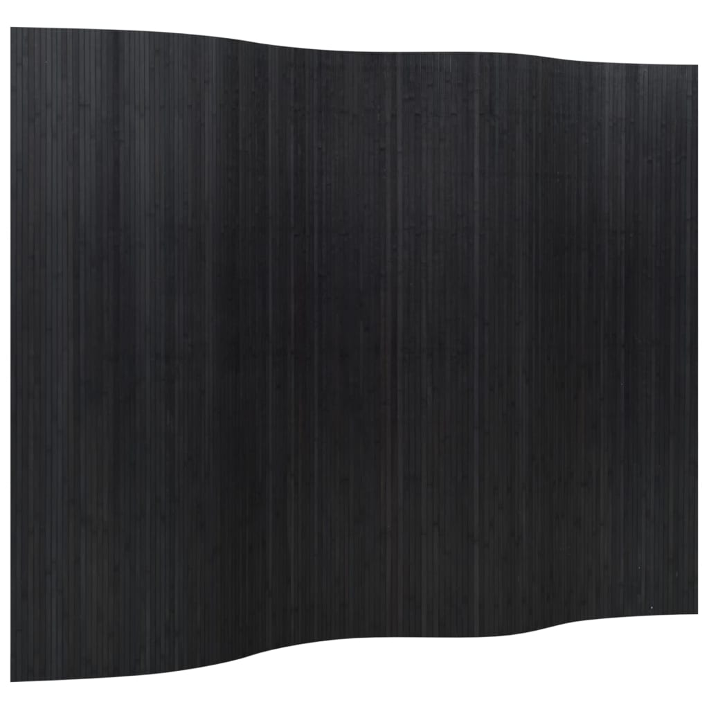 vidaXL Room Divider Black 165x250 cm Bamboo