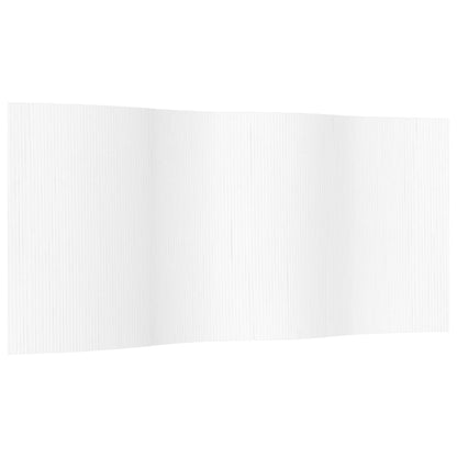 vidaXL Room Divider White Width 400 cm Height 165 cm Bamboo