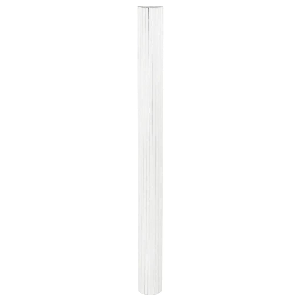 vidaXL Room Divider White Width 600 cm Height 165 cm Bamboo