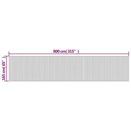 vidaXL Room Divider Black Width 800 cm Height 165 cm Bamboo